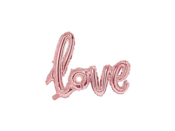 Party Deco Love foil balloon, rose gold, 73x59cm universal