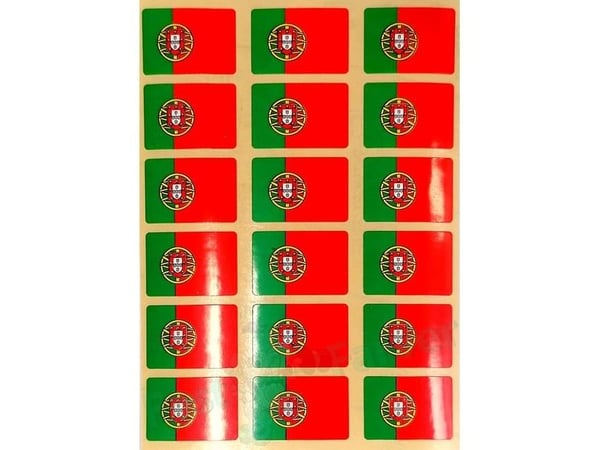 Portugal flag stickers