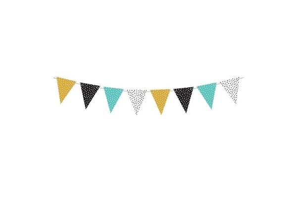 Party Deco Garland Dino - Flags, mix, universal, 1.3 m