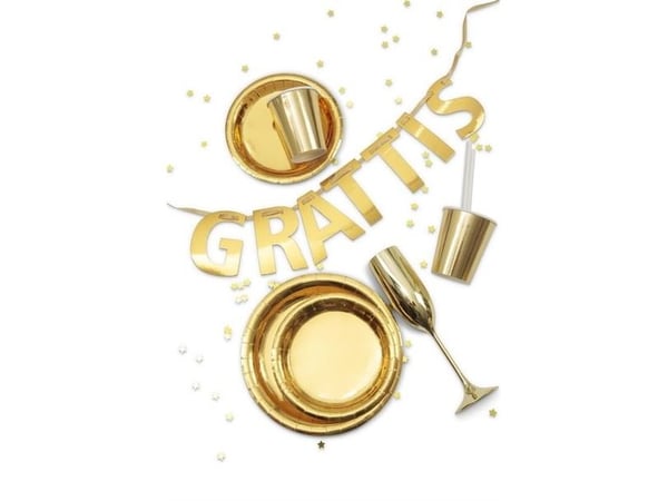 Champagneglas guld