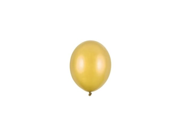 Guld balloner, 100 stk metallic 5"