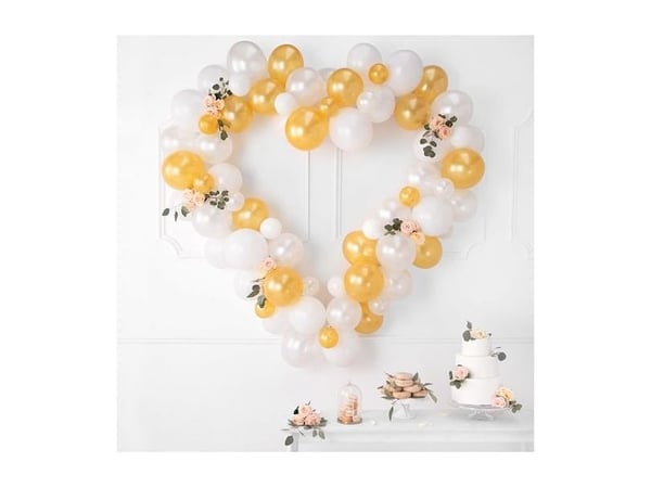 Guld balloner, 100 stk metallic 5"