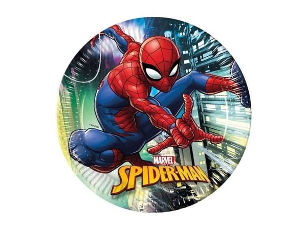 Spiderman tallerkner 23 cm