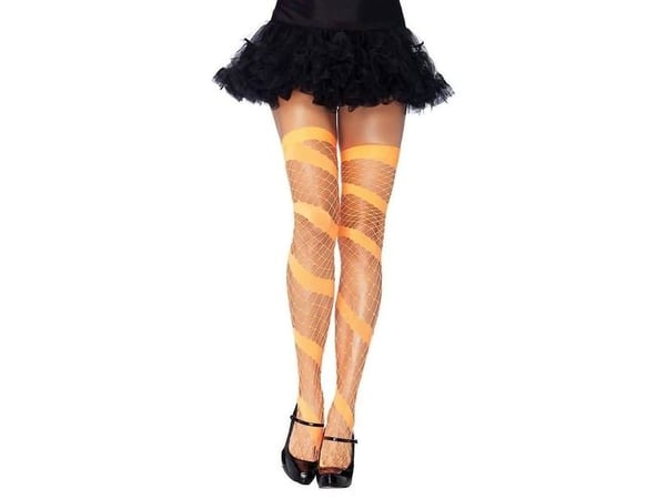 Swirl diamond net stocking