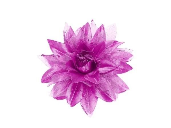 Hårklips med pink blomst