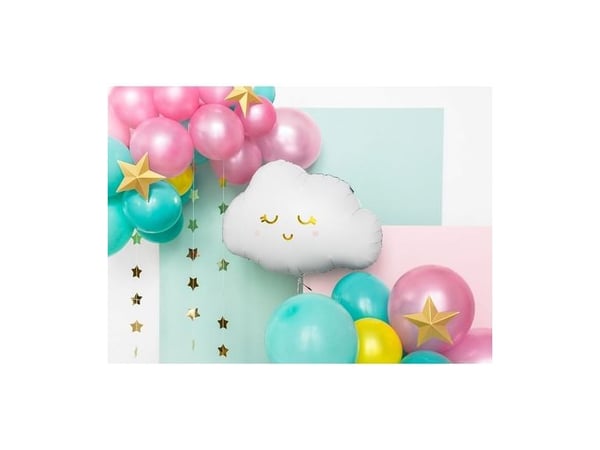 PartyDeco FB98, lekeballong, folie, gull, rosa, hvit, festtema, figur, 510 mm