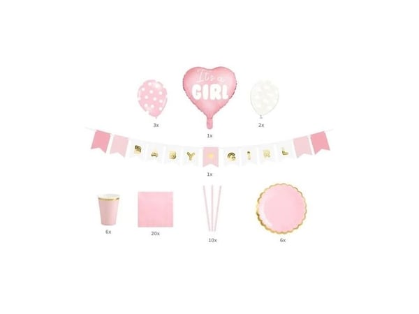Babyshower-set, flicka