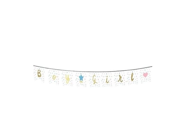 Gender reveal - Boy or Girl-girlang, 220 cm