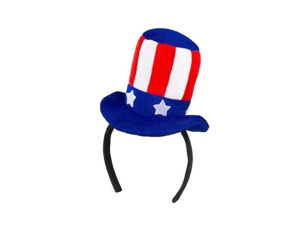 USA:n hattu päähineessä