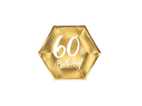 Guld paptallerkner, 60 år
