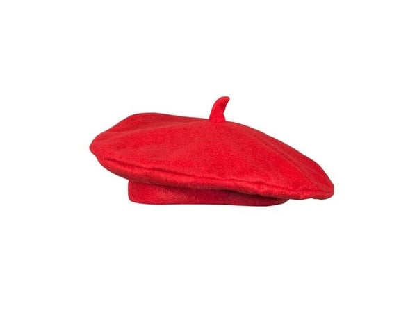 Rød baret