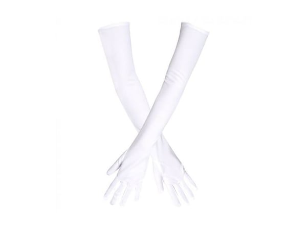 Boland 03101, Hansker til kostyme, Voksen, Alle kjønn, Polyester, Hvit, 75 g