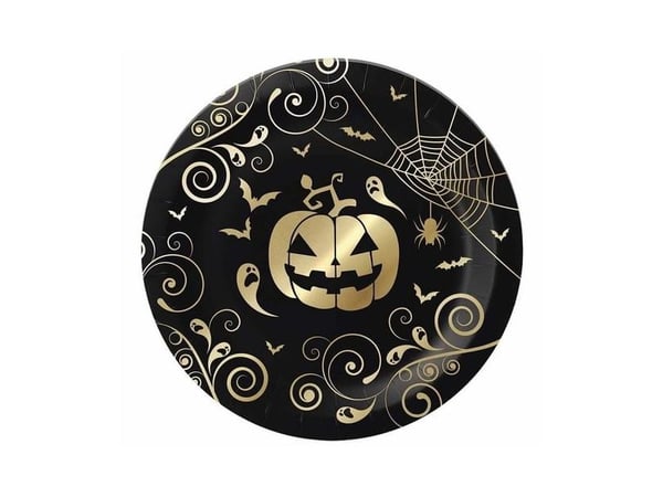 Golden pumpkin tallerkner