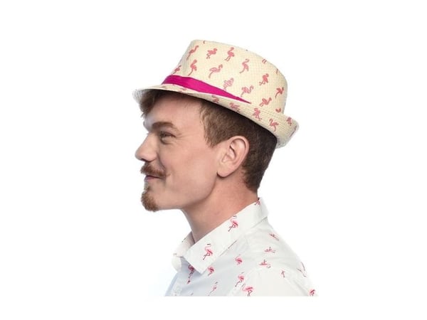 Hatt med flamingo