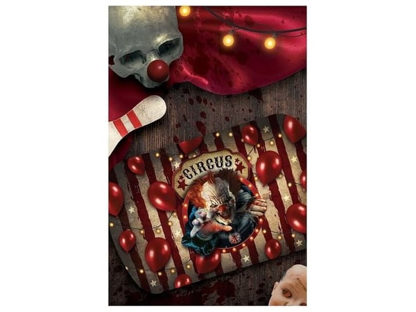 Ond clown serveringsbricka