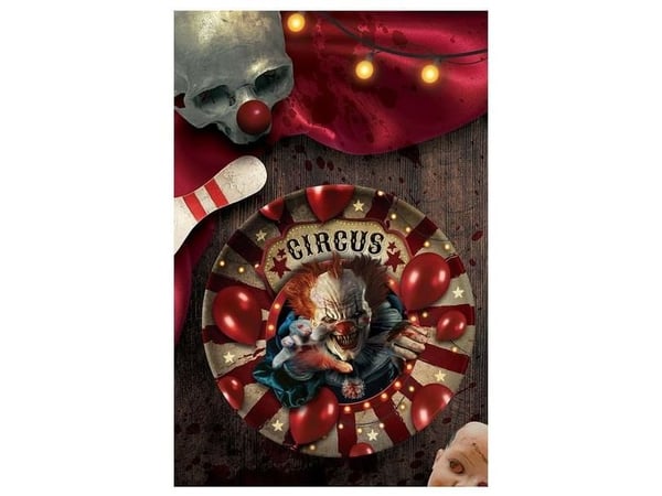 Halloween bordsdekoration: clownskål