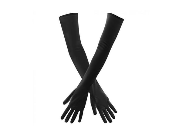 Sorte lange handsker