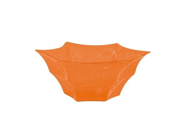 Orange spindevævs skål