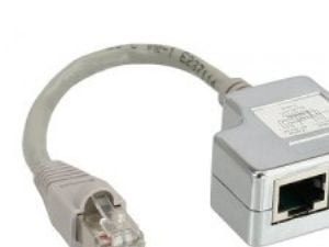 InLine 69932A, RJ-45, 2 x RJ-45, 0,15 m, Grå