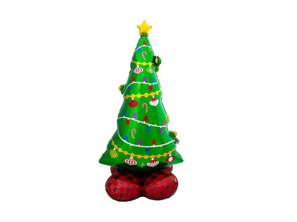 Stående juletræ folieballon