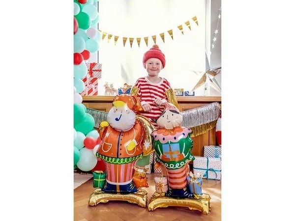 Stående Julealf folieballon