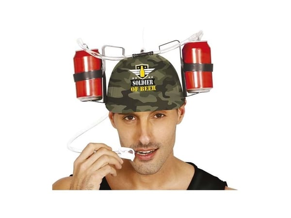 Soldat drikkehjelm
