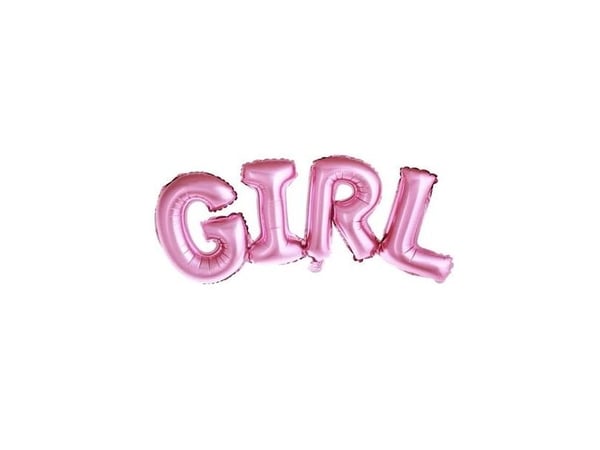 PartyDeco FB7M-081, lekeballong, folie, rosa, festtema, brev, engelsk