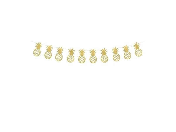PartyDeco GL6, Garland, Papir, Gull, 1,5 m, Gutt/Jente, 1 stykker