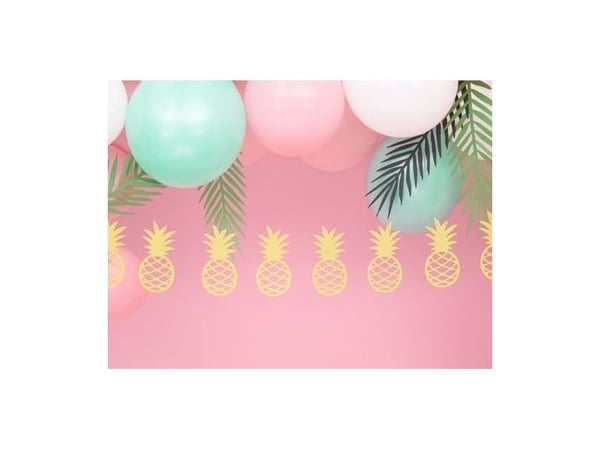 PartyDeco GL6, Garland, Papir, Gull, 1,5 m, Gutt/Jente, 1 stykker