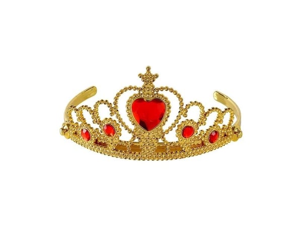 Kultainen tiara punaisilla kivillä Kultainen tiara punaisilla kivillä