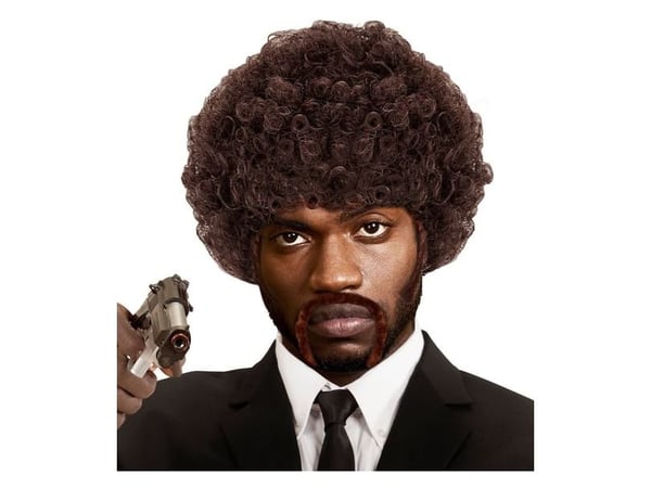 Pulp Fiction peruk med skägg