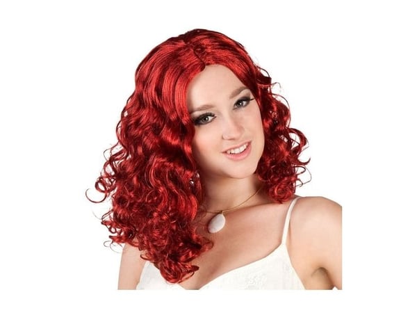 Boland 86424, Maskeradperuk, Vuxen, Honkoppling, Polyester, Röd, 250 g