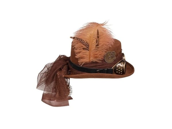 Steampunk-hatt med glasögon