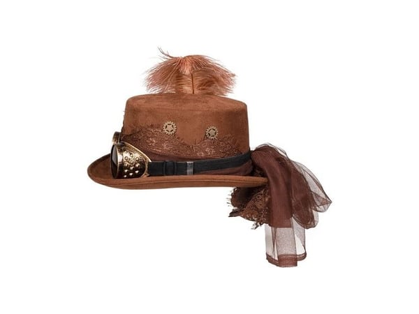 Steampunk-hatt med glasögon
