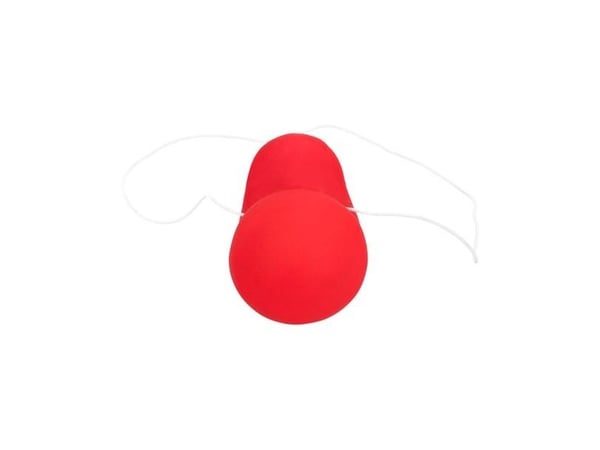 Röd lövklovnenäsa av gummi med ljud