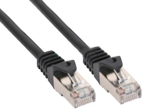 InLine 4043718163113, 1,5 m, Cat5e, F/UTP (FTP), RJ-45, RJ-45, Svart