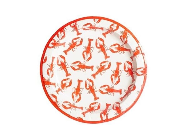 Krebsegilde paptallerkner 28 cm