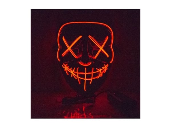 The Purge LED maske med rødt lys