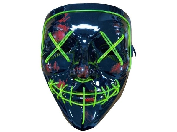 The Purge LED maske med grønt lys