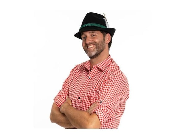 Svart Bayern-hatt