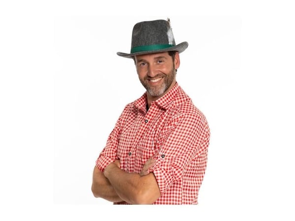 Grå Bayern-hatt