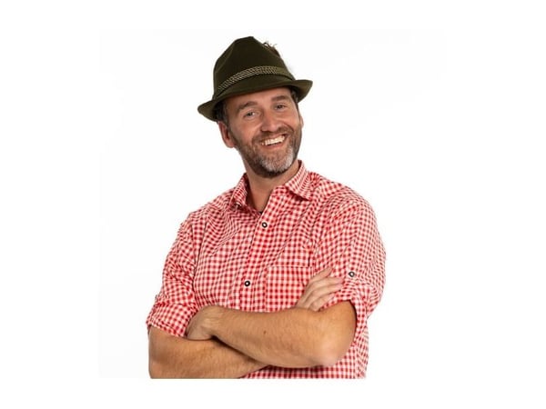 Tummanvihreä Oktoberfest-hattu
