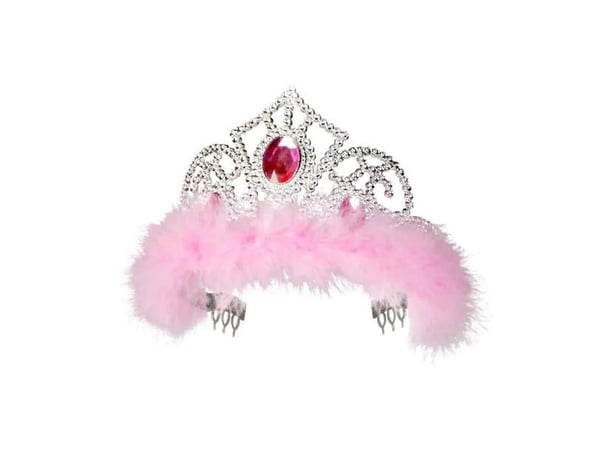 Boland 44076, Fancy kjole tiara, Barn, Jente, Feather, Isopor, Rosa, Sølv, CE