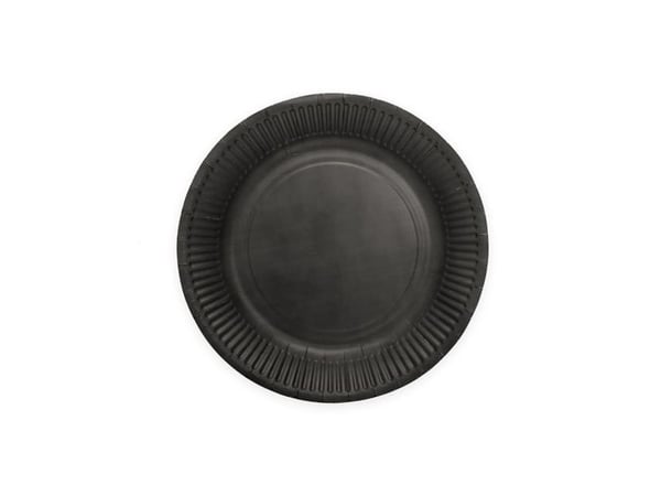 Mustat paperilautaset, 23cm, 8 kpl