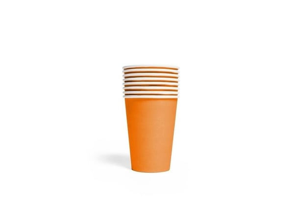 Orange papkrus, 8 stk