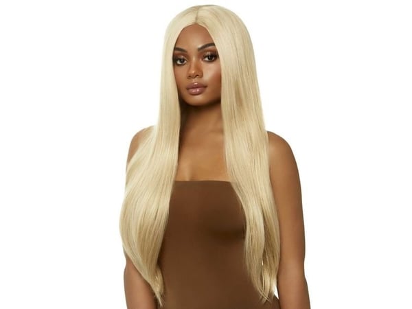 Blond lang paryk