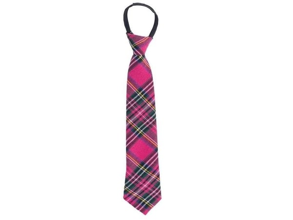 Slips, skotskternet pink