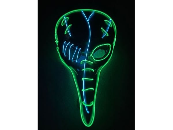 Pestlæge maske med LED lys