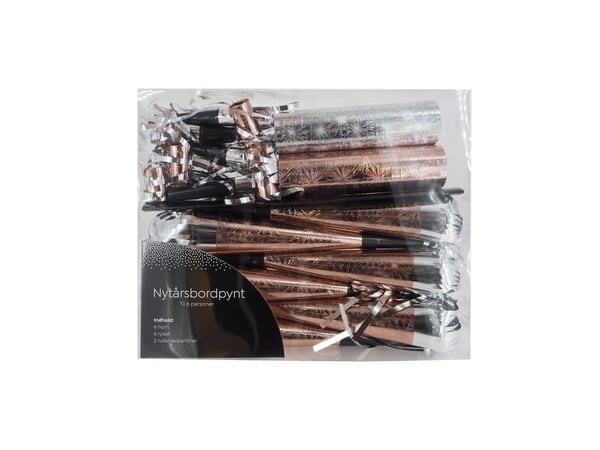Nytårspynt, 14 dele Rose gold