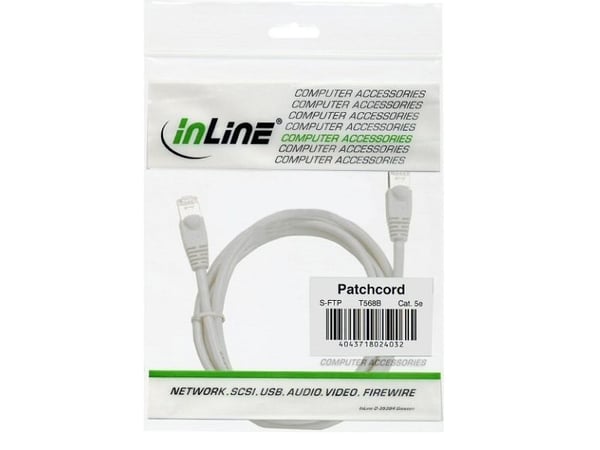 InLine 50m S-FTP Cat5e, 50 m, Cat5e, SF/UTP (S-FTP)